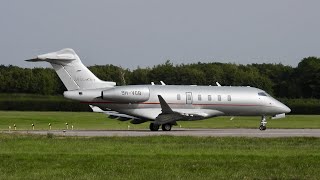 VistaJet Bombardier Challenger 350 9HVCB closeup [upl. by Ayrotal]