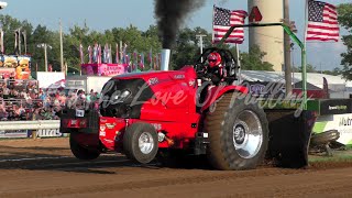 Tractor Pulling Hot Farm Tractors Clinton County Fair Nationals Wilmington OH 2024 [upl. by Ardek]