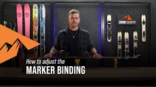 How to adjust your Marker binding  Snowcountry [upl. by Joed]