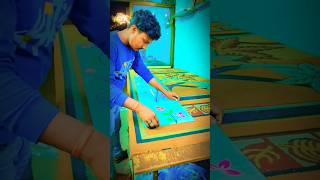 😚Colouring glass design😘 painting glass short trending window glass education 1 [upl. by Weight850]