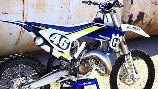 2016 Husqvarna TC125 2 strokeShaken not Stirred Motocross Action Magazine [upl. by Codee]