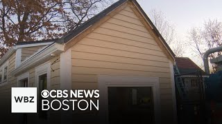 Massachusetts high school students build house for veteran in need [upl. by Anerbas]