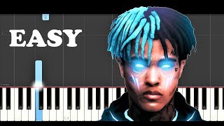 XXXTENTACION  SAD Easy Piano Tutorial How To Play  Cover [upl. by Harras]