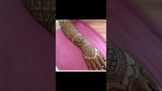 🙌new braidal mehndi design❣️🌿short 🎥🍃 [upl. by Ahsirtap]