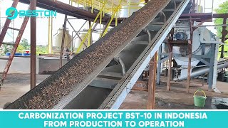 BestonIndonesia BST10 Charcoal Machine Successfully Works in Indonesia BESTONGROUP [upl. by Nanci141]