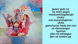 Red Velvet  Rookie RomanizationEASY LYRICS letra facil [upl. by Juna]