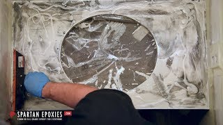 How to install metallic epoxy on a countertop DIY  SpartanEpoxiescom [upl. by Einniw253]