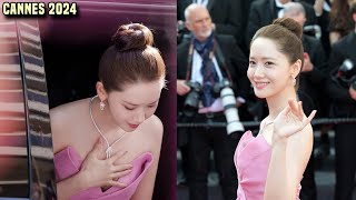 Cannes 2024  yoona and Han So Hee take over the Cannes Film Festival red carpet Yoona at cannes [upl. by Bentley]