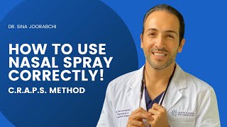 How to Use Nasal Spray  Nasal Spray Technique for Allergy and Sinus  Dr Joorabchi [upl. by Julide]