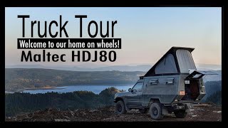 Truck Tour  Overland Build Maltec Toyota Land Cruiser Tour [upl. by Eimaral]