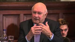 FW De Klerk  Constitution  Oxford Union [upl. by Akino665]