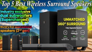 Top 5 Best Wireless Surround Speakers in 2024  4 Rear Surround Effects Speakers [upl. by Akinas]