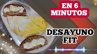 DESAYUNO FIT EN SOLO 6 MINUTOS REALES [upl. by Gagnon]