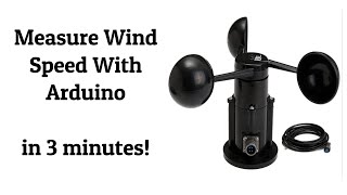 How to measure wind speed arduino in 3 minutes [upl. by Gnay]