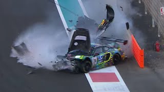 Stefano Borghi Hard Crash  2023 Gulf 12 Hours  Yas Marina [upl. by Wilbur]