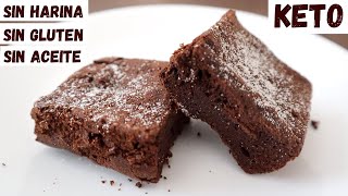 BROWNIES de SÓLO 2 INGREDIENTES 😱KETO Sin Harinas Sin Azúcar Sin Mantequilla [upl. by Idnyl]