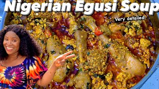 How to make Nigerian Egusi Soup for Beginners  like a pro  step by step [upl. by Gauldin522]