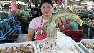 Phuket Seafood The Freshest Seafood in Patong Banzaan Food Market Phuket Thailand [upl. by Hazrit]