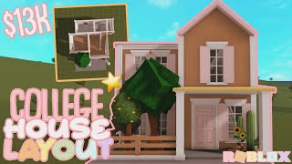 How To Build The COLLEGE ROLEPLAY HOUSE LAYOUT Roblox Bloxburg [upl. by Scotney]