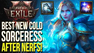 Path of Exile 2  Best New Cold Sorceress Build After Nerfs  CoF Still GoodKinda [upl. by Eirene]