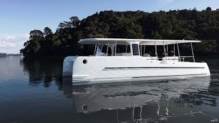 Solarpowered Catamaran SoelCat 12 [upl. by Anceline]