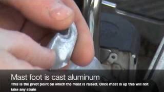 Fixing an aluminum sail boat mast OnSHUNA [upl. by Bohun908]