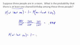 Probability the birthday problem [upl. by Sira]