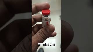 Amikacin injection antibiotics infection bacteria pharmacy doctor medicinetreatment shorts [upl. by Lleda]