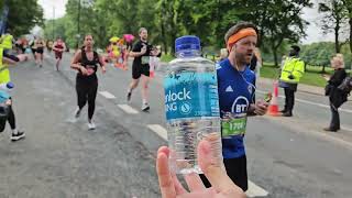 POV Giving water to runners as a volunteer in Leeds Marathon [upl. by Burhans]