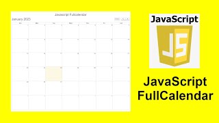 01 How to use JavaScript FullCalendar  Integrate JavaScript FullCalendar with source code [upl. by Ytsim121]