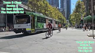 Trams at Melbourne Central Station Swanston St [upl. by Nemrak609]