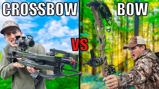 Bow vs Crossbow Deer Hunting Challenge [upl. by Eelamme]