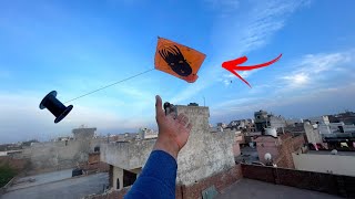 Testing Monofil Gattu 🧵 Jaipuri 3Tawa Flying  Kite Flying Vlog🪁 [upl. by Adnarahs]