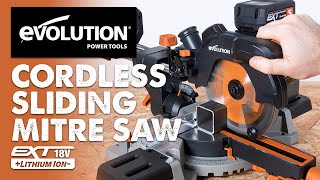 Cordless Sliding Mitre Saw R185SMSLi  Any Material Anywhere [upl. by Reeves384]