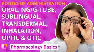 Routes of administration Oral NGGtube Sublingual Transdermal Inhalation  Pharm  LevelUpRN [upl. by Notgnillew59]