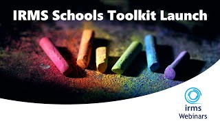 IRMS Schools Toolkit Launch [upl. by Noah]