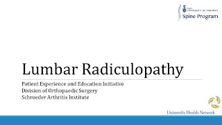 Lumbar Radiculopathy [upl. by Azzil376]