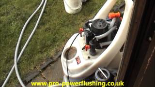 Powerflush Central Heating system Removing Rust and sludge [upl. by Ehrman]