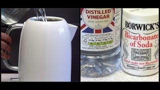 HOW TO DESCALE A KETTLE WITH BICARBONATE OF SODA [upl. by Ekihc]