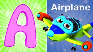 Phonics Song with three Words  A For Apple  ABC Alphabet Songs with Sounds Children BlueFish 2023 [upl. by Naerda816]