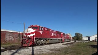 Indiana Railroad freights HWBOT amp SAHW Bloomington to Switz City Indiana [upl. by Repotsirhc683]