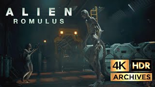 Alien Romulus  4K  HDR  Final Fight 24  Rain Vs Xenomorph Hybrid 2024 [upl. by Ayetal]