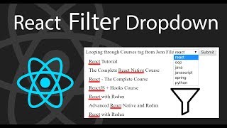 How to create Filter Feature as Dropdown in React  React Tutorial [upl. by Nicram953]