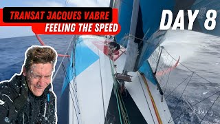 Feeling the speed  Day 8  Transat Jacques Vabre [upl. by Tolliver]