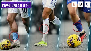 Mini shin pads Grassroots football clubs banning smaller pads  Newsround [upl. by Lynad]