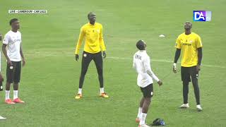 CAN 2022  Stade Ahmadou Ahidjo  Suivez la séance dentraînement daprèsmatch Sénégal  Burkina [upl. by Noirrad762]