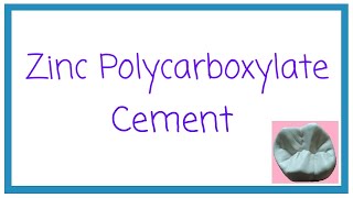 ZINC POLYCARBOXYLATE CEMENT  DENTAL CEMENTS PART 3  DENTAL MATERIALS  DENTAL OCCLUSION [upl. by Sharai]