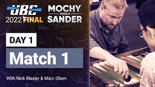 UBC 2022 Final MOCHY vs SANDER Match 1 Backgammon [upl. by Rollin714]