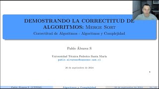 Merge  Correctitud de Algoritmos  Algoritmos y Complejidad [upl. by Aiyot]