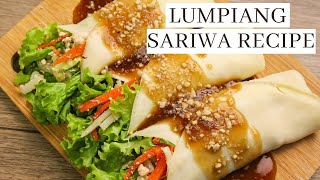 LUMPIANG SARIWA with Homemade Wrapper And Sauce [upl. by Meta]